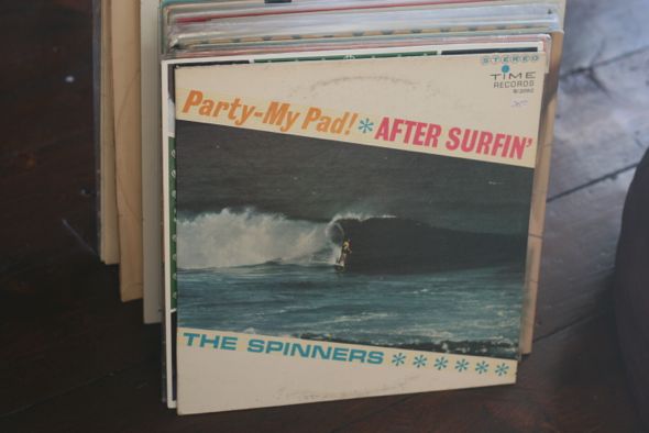 The Spinners, surf music, records, vinyl, Party -My Pad, After Surfin'