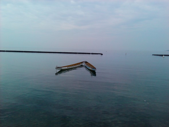 fishing boats, Lake Ontario