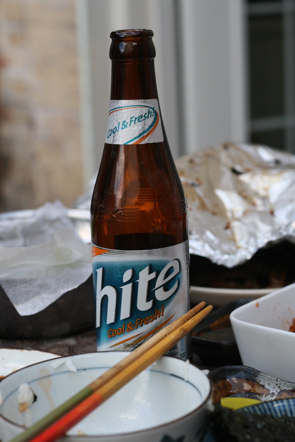 Hite Korean beer