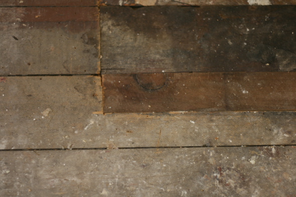 100 year old pink plank floors
