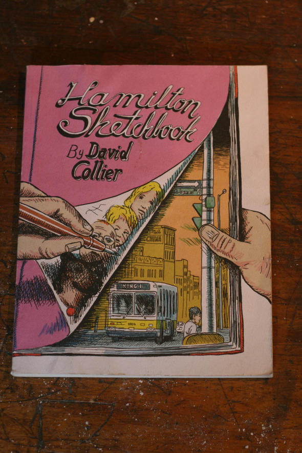Hamilton Sketchbook Cover, David Collier, graphic novel, Hamilton, Ontario