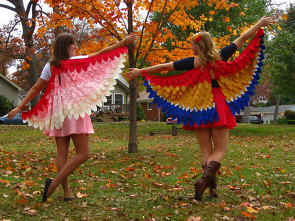 costumes, bird wings, easy to make wings, DIY