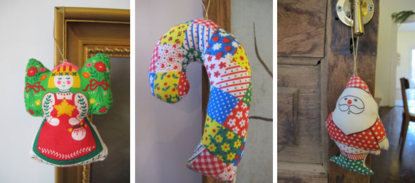 quilted Christmas ornaments
