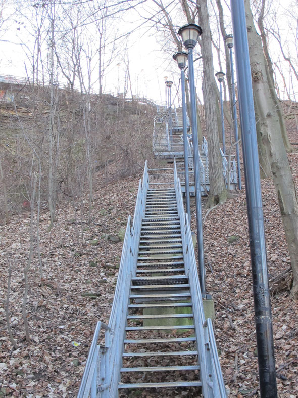 james south, stairs, escarpment, hamilton, ontario