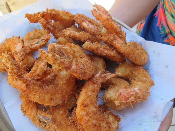 deep-fried coconut shrimp