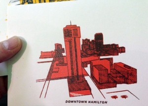 Matt Jelly print "downtown Hamilton"