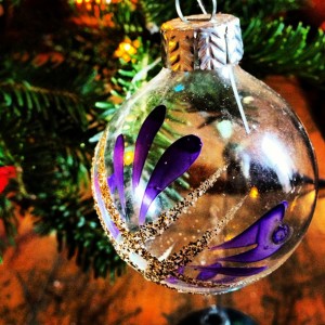 glass vintage christmas ball