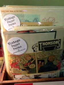 vintage paper packs
